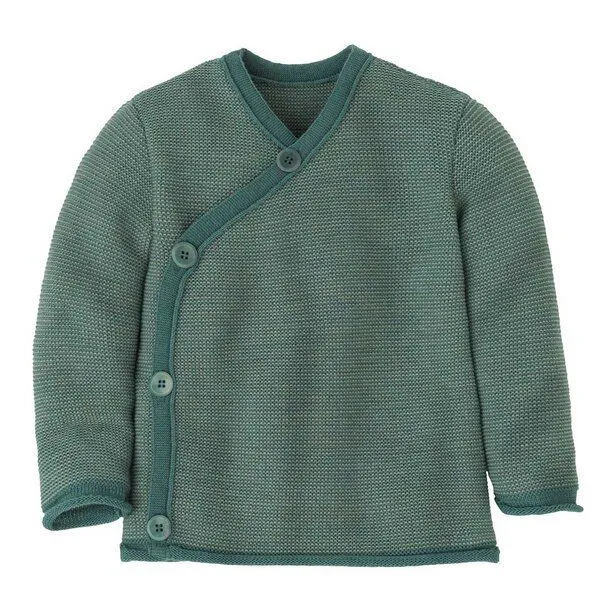 Disana Disana Baby Melange-Jacke Schurwolle kbT-Merino, Rose, – Produktbild 3 von 8
