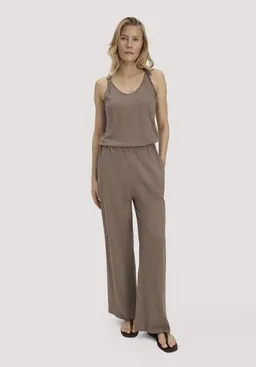 hessnatur hessnatur Jersey Jumpsuit Relaxed aus Leinen und reiner Bio-Baumwolle – Produktbild 1 von 1