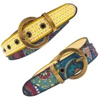 Seegarn Seegarn - Gürtel / Wendegürtel 'SeeStern' 3cm, Antik messing, – Produktbild 2 von 5