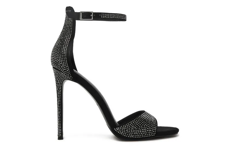 Eva Minge Damen-Sandalen Schwarz Sandale, Schwarz, – Produktbild 1 von 3