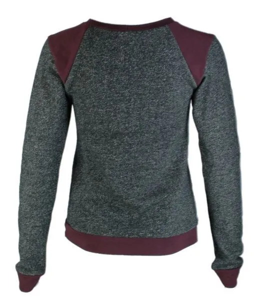 FORMAT FORMAT LENE Sweatshirt, Grau (grau gesprenkelt, rote details), – Produktbild 2 von 2