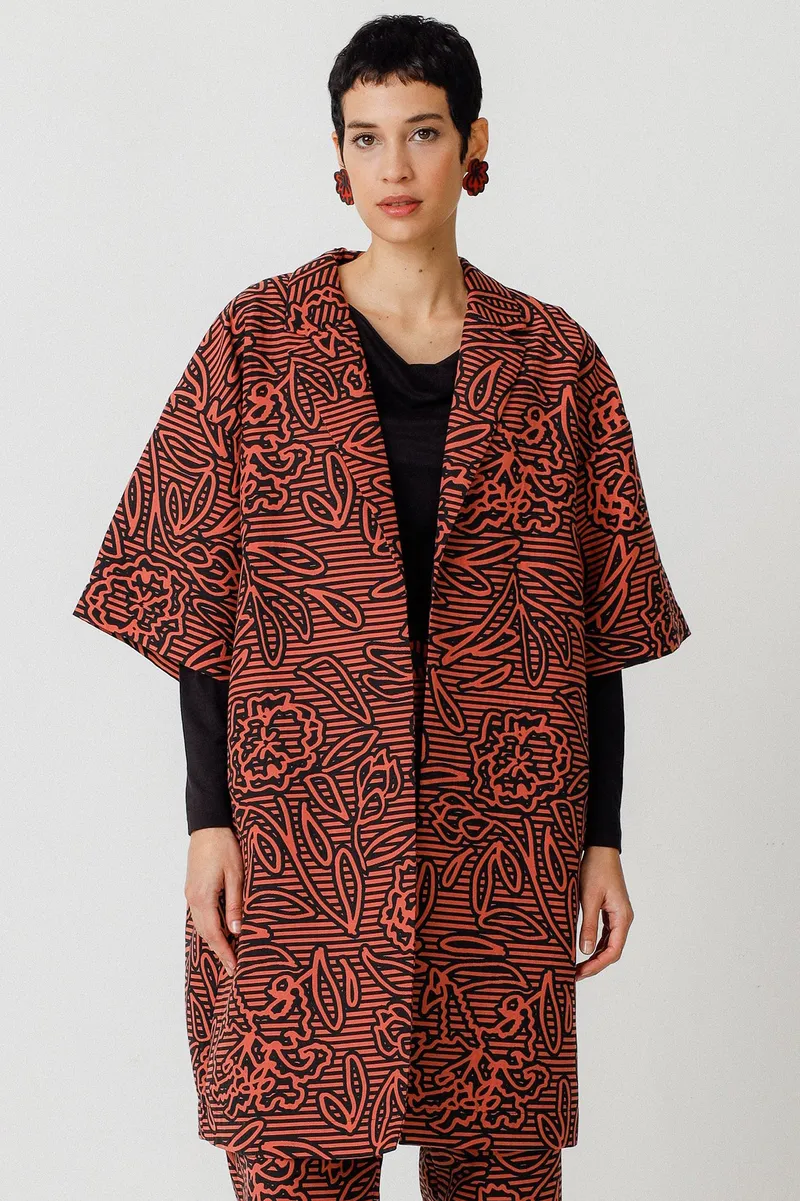 SKFK SKFK Damen vegan Jacke Baia, Rot, – Produktbild 2 von 2