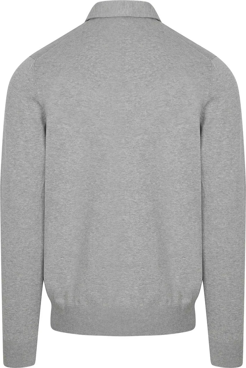 Profuomo Profuomo Longsleeve Poloshirt Luxury Basic Grau - Größe XL, Grau, – Produktbild 1 von 4