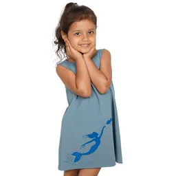 HANDGEDRUCKT HANDGEDRUCKT Meerjungfrau Kinderkleidchen – Produktbild 1 von 1