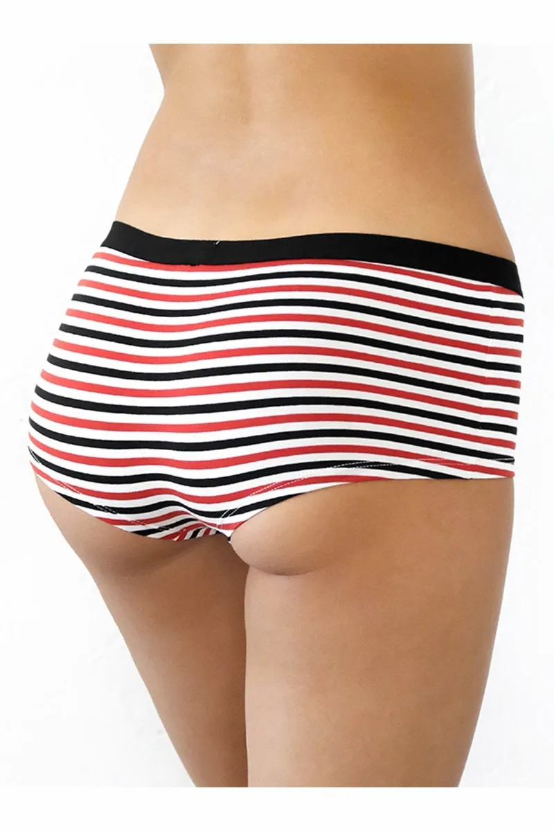 Albero Natur Albero Natur Damen vegan Multipack 4x Briefs Boyshorts Rot/Schwarz, Weiß, – Produktbild 2 von 2