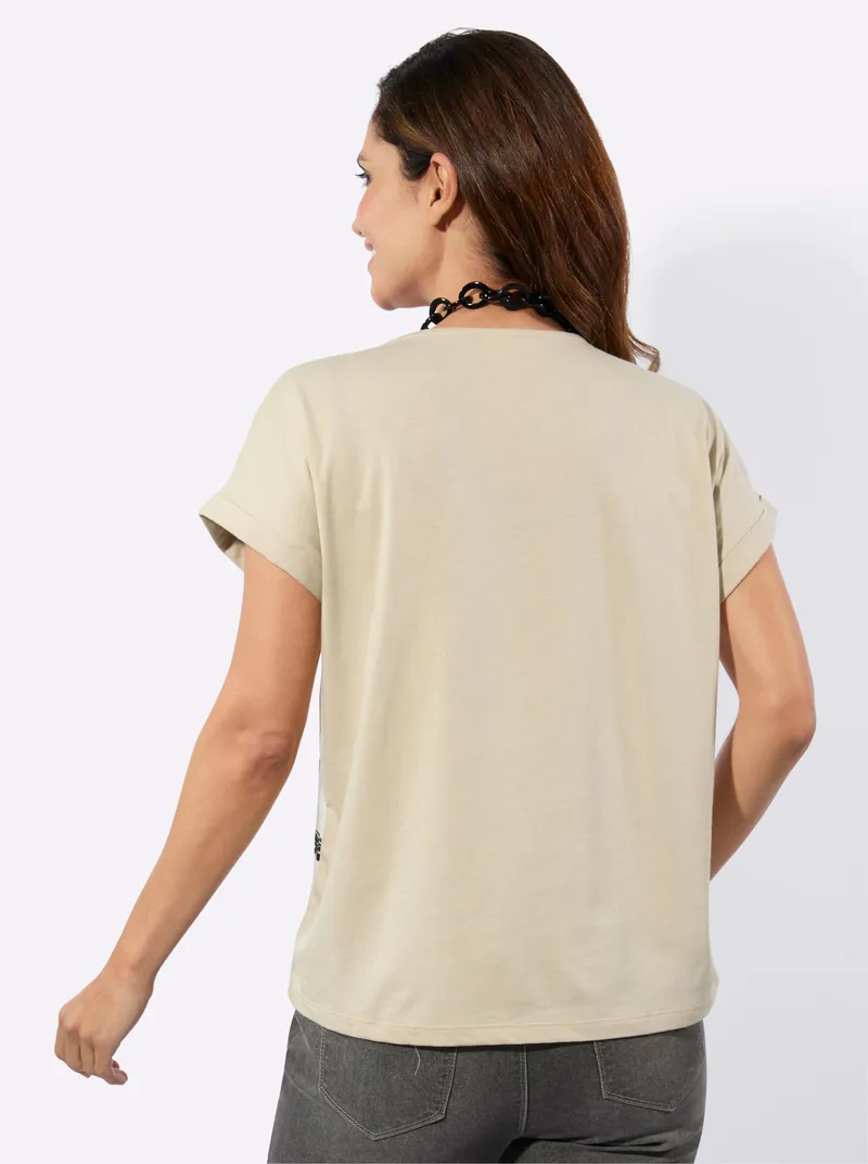 Witt Print-Shirt orange-sand-bedruckt, Orange-sand-bedruckt, – Produktbild 1 von 2
