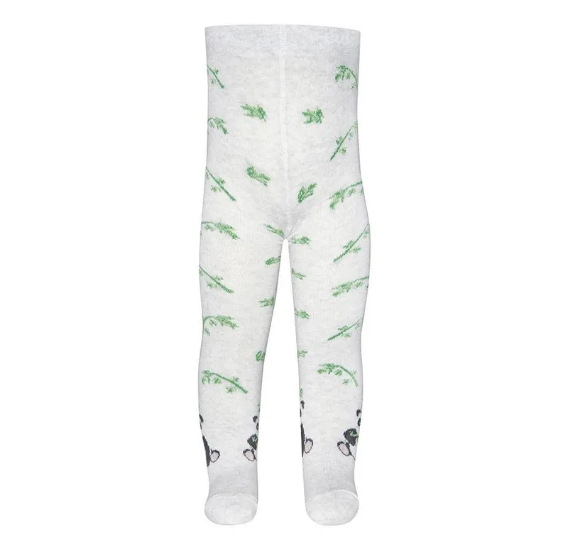 Ewers Ewers Strumpfhose Strumpfhose GOTS Panda 98% Baumwolle kbA, 2% Elasthan, Grau|silberfarben, – Produktbild 2 von 3
