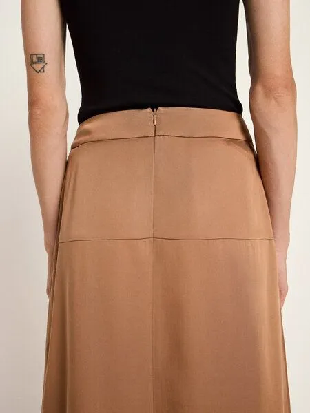 LANIUS LANIUS Midirock aus TENCEL Lyocell, Cinnamon, – Produktbild 3 von 4
