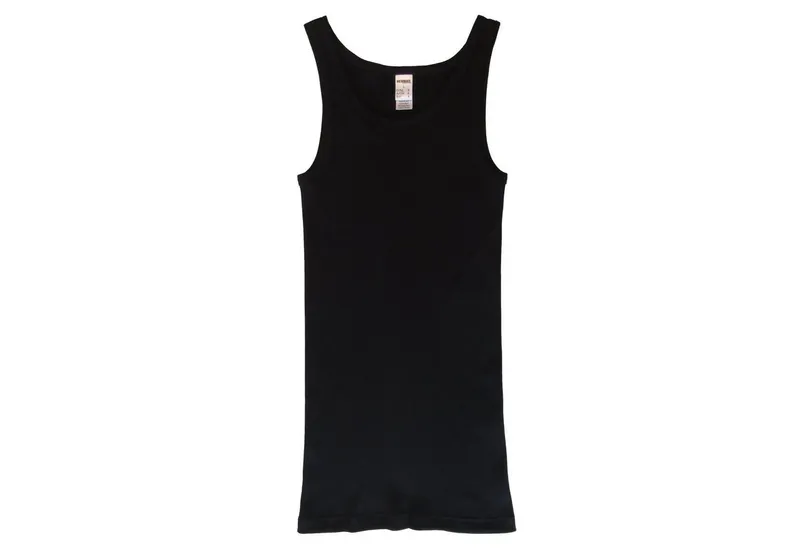 HERMKO Unterhemd 3018 Bio-Baumwolle Doppelripp Achselhemd Basic, Schwarz, – Produktbild 1 von 1