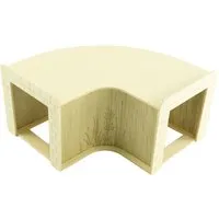 Getzoo Getzoo 90 ° Holztunnel - Eckig (Ø 8 cm) – Produktbild 1 von 1