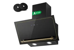 SNDOAS Kopffreihaube Dunstabzugshaube 60cm, 450 m³/h Umluft, 3 Stufen + Booster, A+++ Touchscreen Schräghaube, Abluft/Umluft mit LED – Produktbild 1 von 1