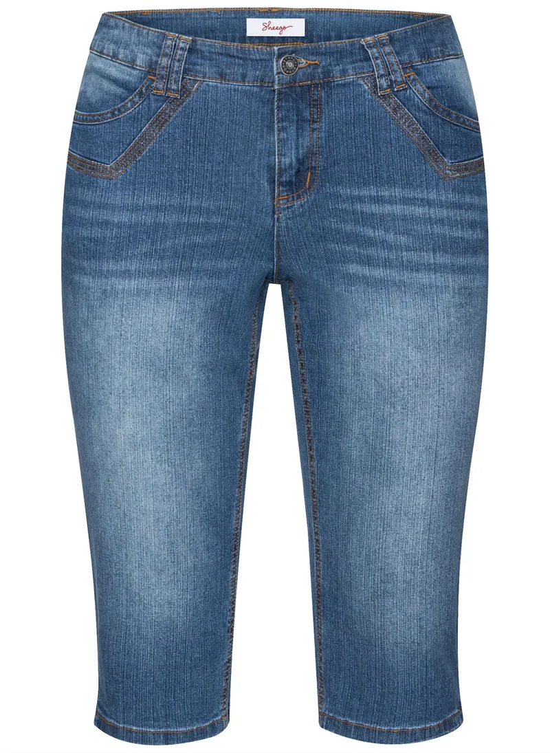 sheego Caprijeans, Blue denim, – Produktbild 1 von 2