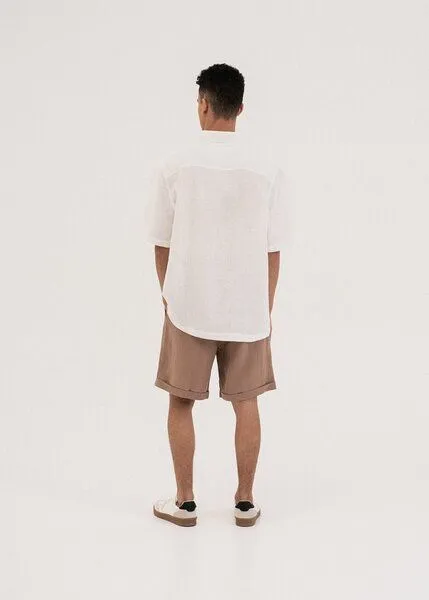 AmourLinen AmourLinen Leinen-Shorts ARES, Rosy brown (braun), – Produktbild 2 von 4