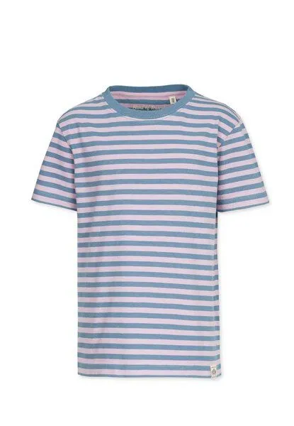 Band of Rascals Band of Rascals Striped T-Shirt, Aegean-blue-faded-pink, – Produktbild 1 von 3