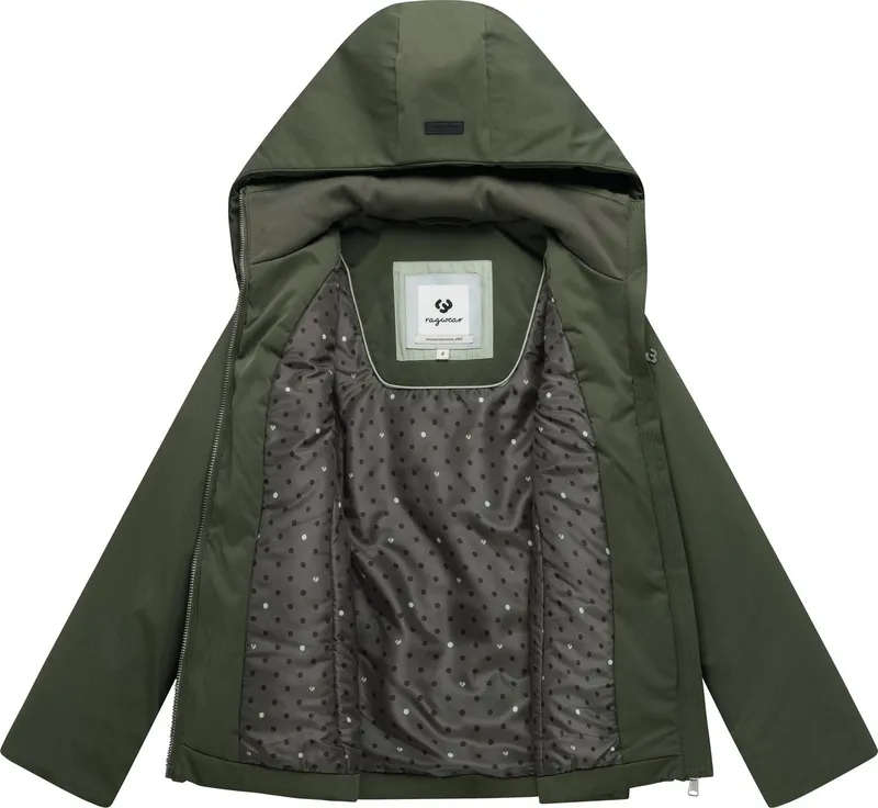 ragwear ragwear Funktionsjacke Annona Y Warme Damen Winterjacke mit weit nach vorn gezogener Kapuze, Grün, – Produktbild 1 von 4