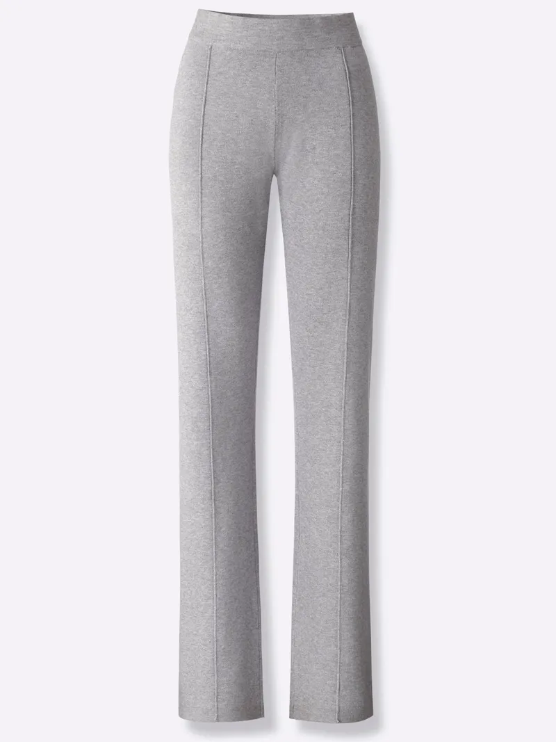 heine Strickhose steingrau-meliert, Steingrau-meliert, – Produktbild 1 von 2