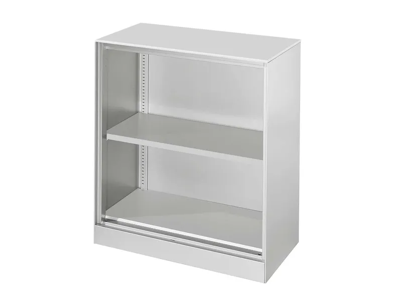 Regal "CONTACT", Höhe 91,5 cm (BxT) 80 x 43,5, Silber, – Produktbild 1 von 1