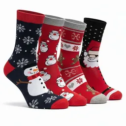 Opi and Max Opi and Max 4er-Pack Weihnachts-Socken aus Bio-Baumwolle (90% GOTS-zertifiziert) Opi & Max – Produktbild 1 von 1