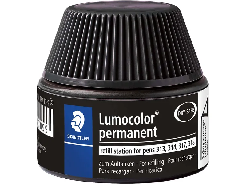 Staedtler STAEDTLER Nachfülltinte für Universalstift "Lumocolor" permanent, schwarz – Produktbild 1 von 2