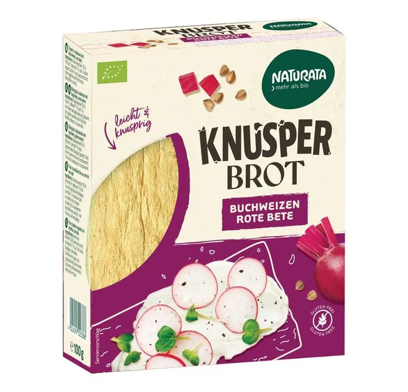 Naturata Naturata Bio-Knusperbrot Buchweizen-Rote Beete, 100 g – Produktbild 2 von 2