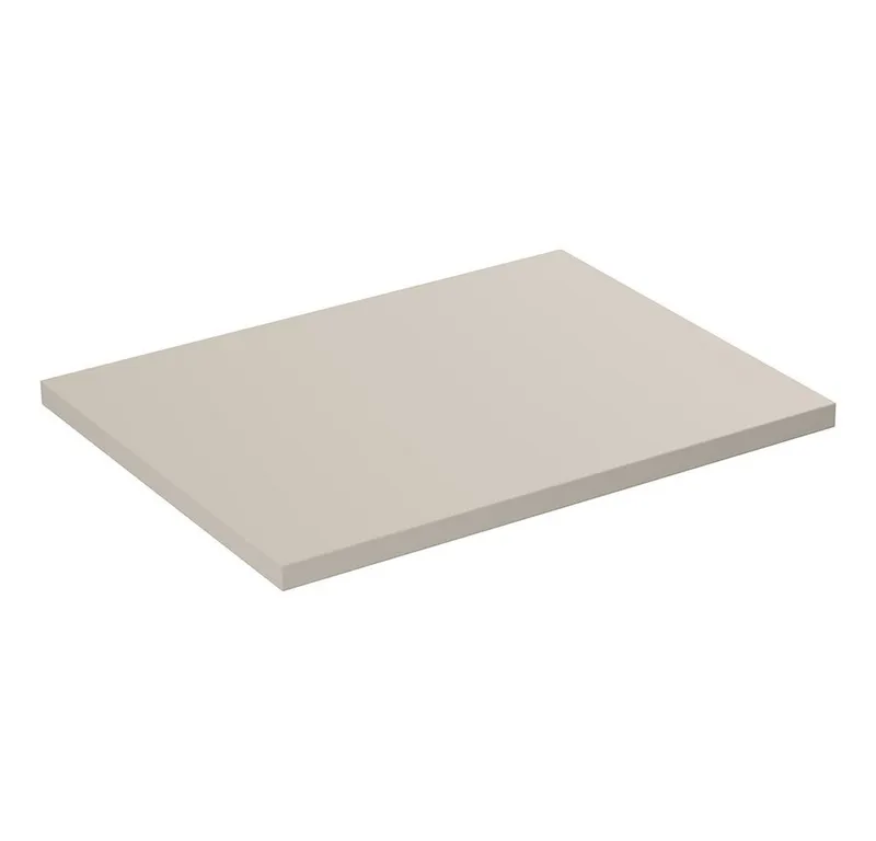 Lomadox Badmöbel-Set DURANGO-56, (Spar-Set, 2-St., Waschtischunterschrank Hochschrank), Unterschrank 60cm breit, kaschmir, versch. Griffvarianten, Braun, – Produktbild 4 von 5