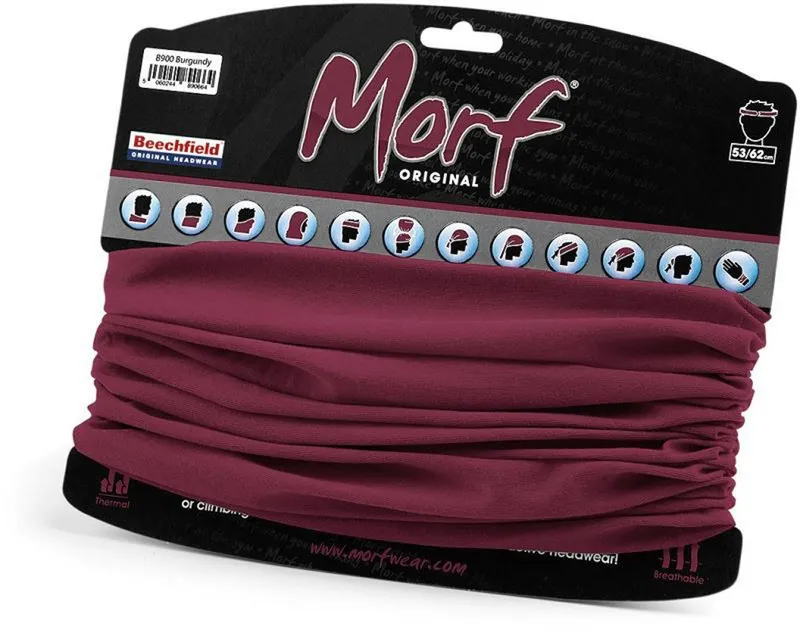 Beechfield Beechfield Multifunktionstuch Morf® Original Schlauchschal Bandana Loop, (Spar-Set, 2er Pack), Atmungsaktives Gewebe, Rot, – Produktbild 1 von 2