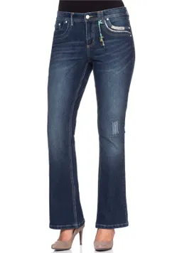 sheego by Joe Browns Bootcut-Jeans dark blue denim – Produktbild 1 von 1