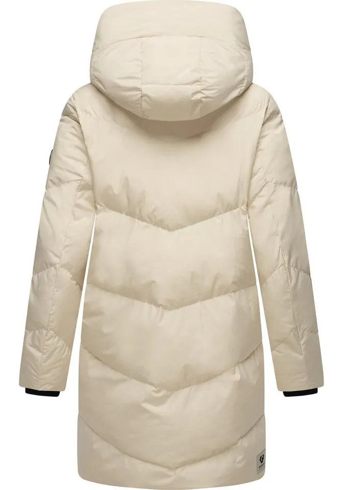ragwear ragwear Kurzmantel Avelin Wasserdichter gesteppter Damen Wintermantel, Braun, – Produktbild 4 von 4