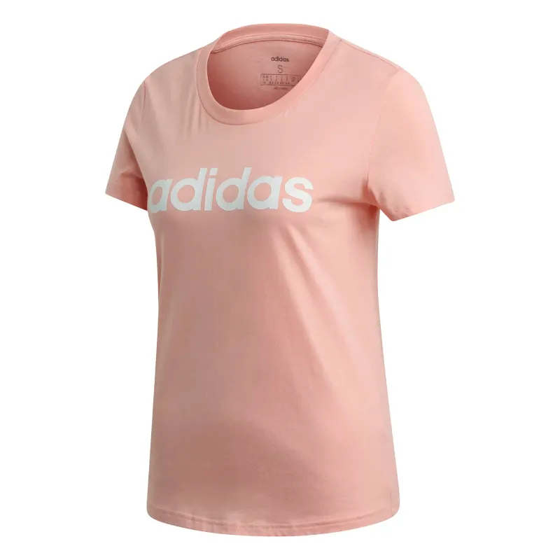 Adidas Frauen-T-Shirt adidas Essentials Linear, Rosa, – Produktbild 1 von 1