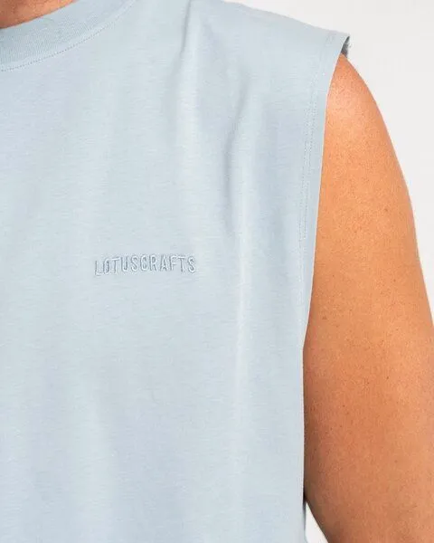 Lotuscrafts Lotuscrafts REID Mens Tank-Top, Stone blue, – Produktbild 4 von 4