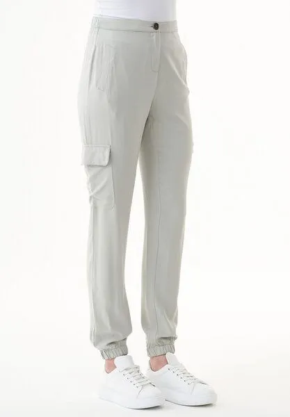 ORGANICATION ORGANICATION Cargohose aus LENZING ECOVERO, Grün(olive branch), – Produktbild 3 von 4