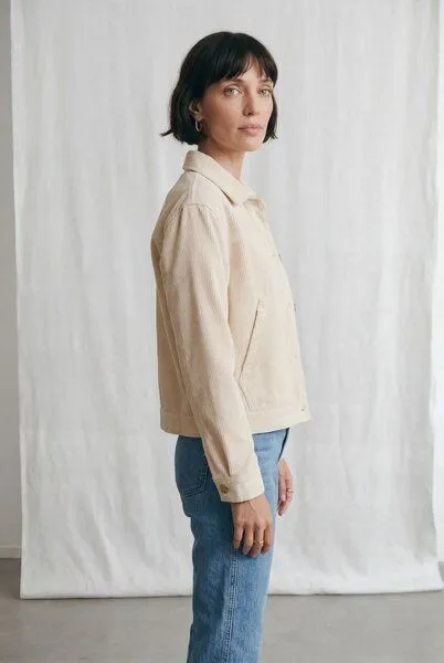 Jyoti - Fair Works Jyoti - Fair Works Baumwollcord Jacke Nariyal, Beige, – Produktbild 2 von 4