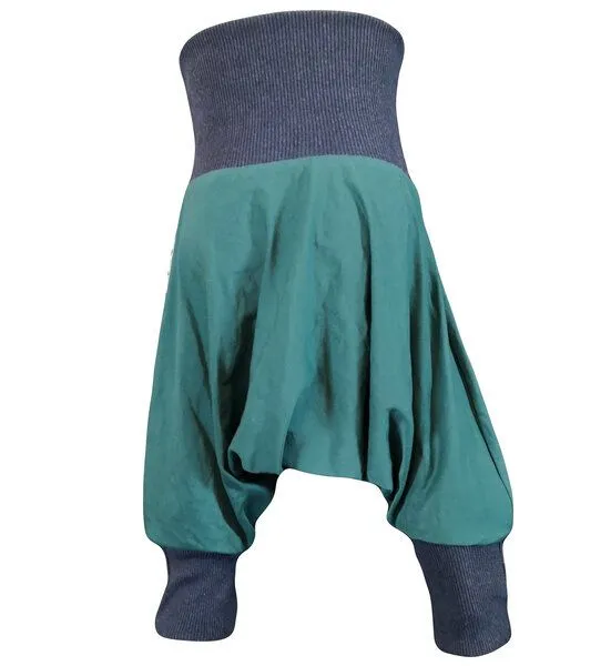 liebewicht liebewicht Jersey Yogahose Sarouelhose Pumphose nach Wahl, Grün/dunkelblau, – Produktbild 2 von 4