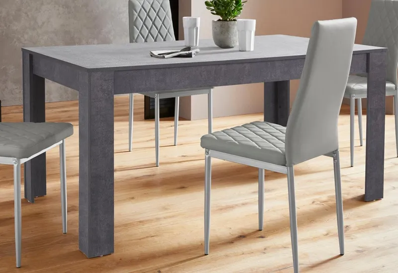 OTTO home Esstisch Meigh (OTTO-Choices), aus Holzwerkstoff, Breite 160 cm, Grau, – Produktbild 4 von 8