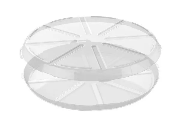 REuse REuse Pizzabox Verpackung - Essensbehälter, Transparent, – Produktbild 3 von 4