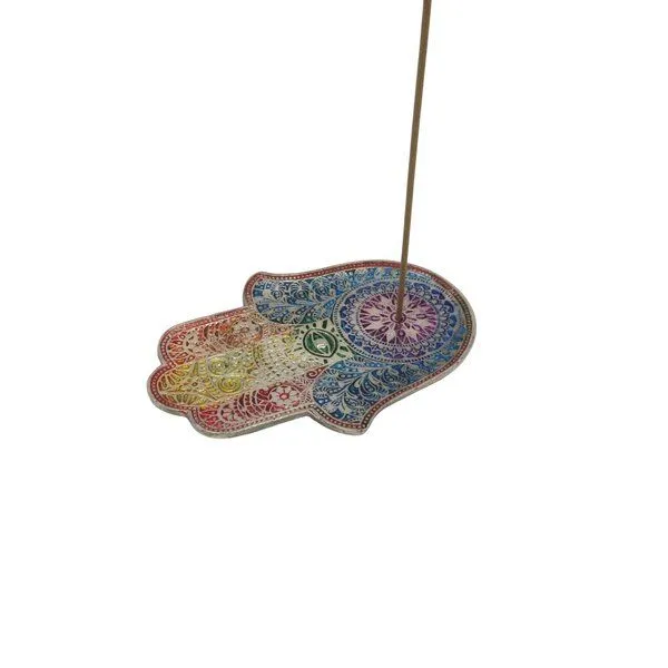 Namasté Fair Trade Namasté Fair Trade Incense Halter Hamsa, Regenbogen, – Produktbild 1 von 3