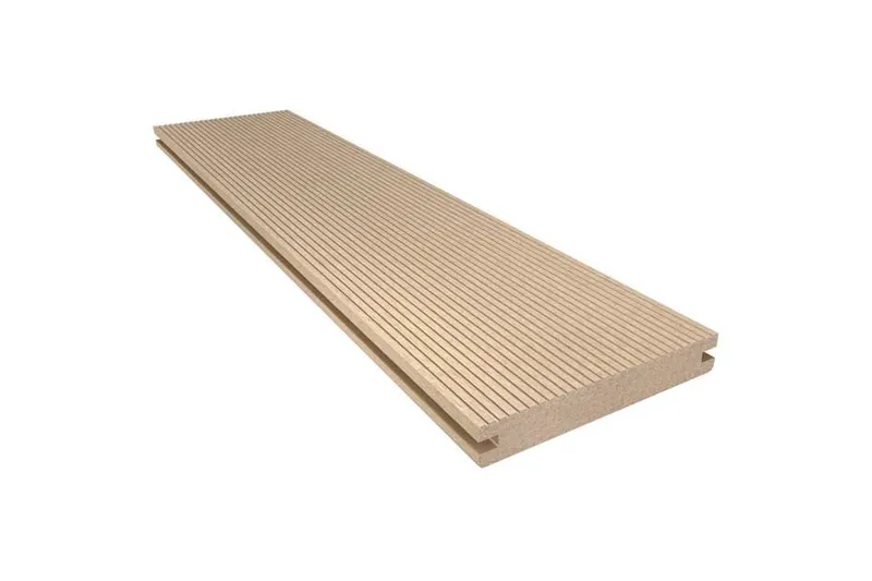 woodstore24 woodstore24 Resysta Terrassendiele, massiv, einseitig geriffelt / einseitig glatt mit Nut, 140 mm (B) x 20 mm (S) in 3 m Länge – Produktbild 1 von 1