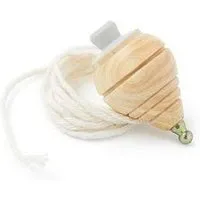 Me&Mine Mini-Kreisel aus Holz mit Schnur von Me&Mine, Grau, – Produktbild 1 von 1