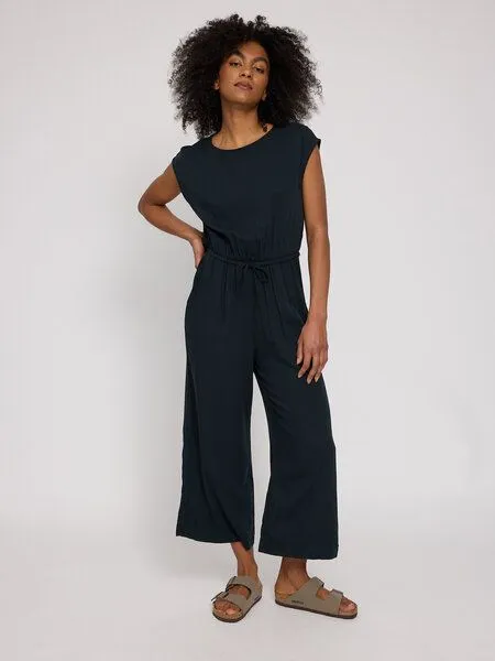 Mazine Mazine Jumpsuit aus Ecovero, Schwarz, – Produktbild 1 von 3