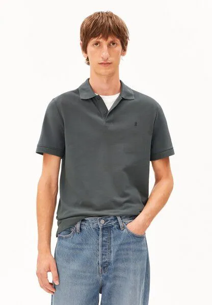 ARMEDANGELS ARMEDANGELS MAARIO Herren Polo aus Bio-Baumwolle, Space steel, – Produktbild 1 von 4