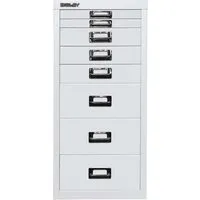 Bisley Schubladenschrank 8 Schübe, DIN A4 weiß – Produktbild 1 von 1