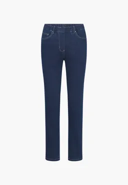 LAURIE LAURIE Damen vegan Jeans Hannah Regular Extra Short Länge Dunkelblau – Produktbild 1 von 1