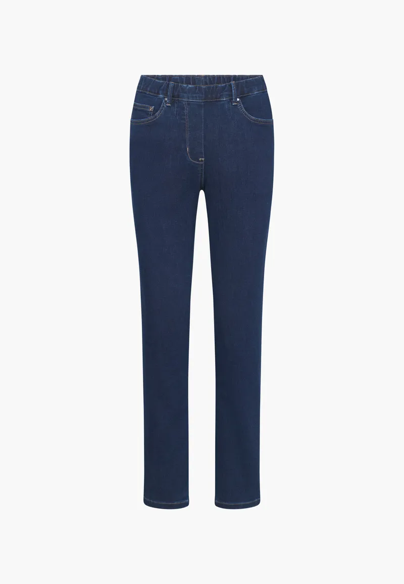 LAURIE LAURIE Damen vegan Jeans Hannah Regular Extra Short Länge Dunkelblau, Extra dunkelblau, – Produktbild 1 von 2