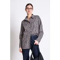 JAN N JUNE JAN 'N JUNE Damen vegan Hemd Oversized Mamro Leo Print – Produktbild 1 von 1