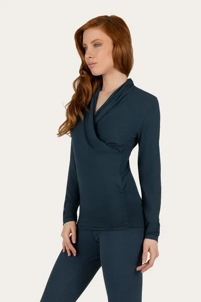 Urban Goddess Urban Goddess Langarm Yoga Shirt Good Karma, Orion (blau), – Produktbild 2 von 4
