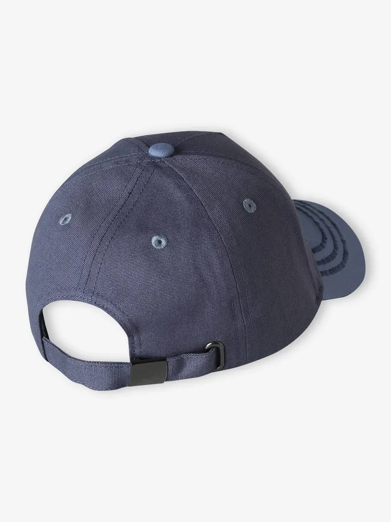 Vertbaudet Baumwollcap mit Schrift Jungen mittel, Mittelblau, – Produktbild 2 von 3