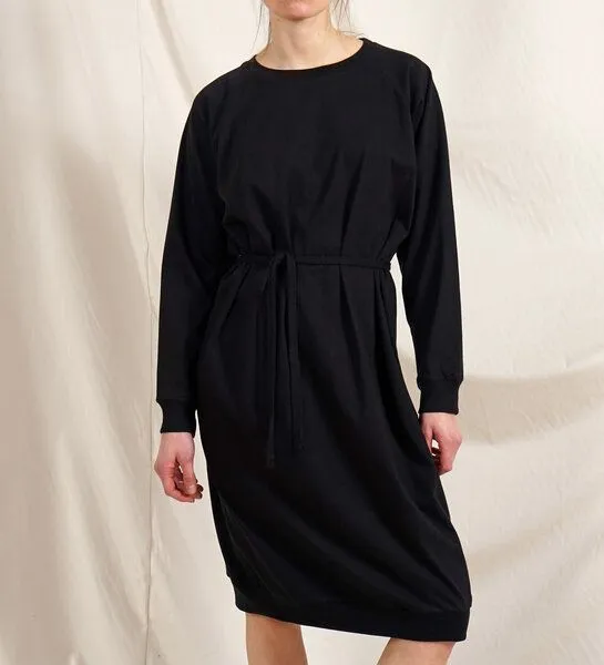Lena Schokolade Lena Schokolade Long Pulli Dress aus Bio-Baumwolle, Schwarz, – Produktbild 5 von 8