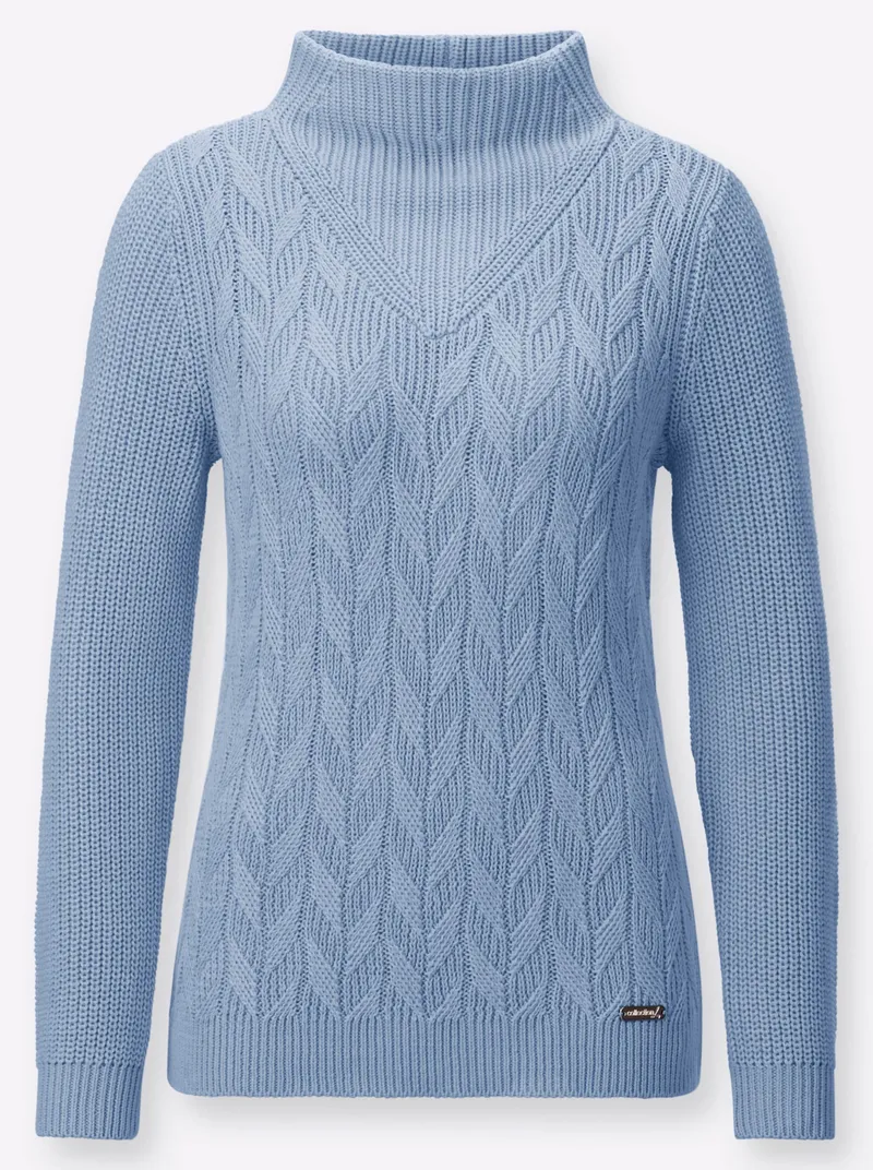Witt Langarm-Pullover bleu, Bleu, – Produktbild 1 von 2