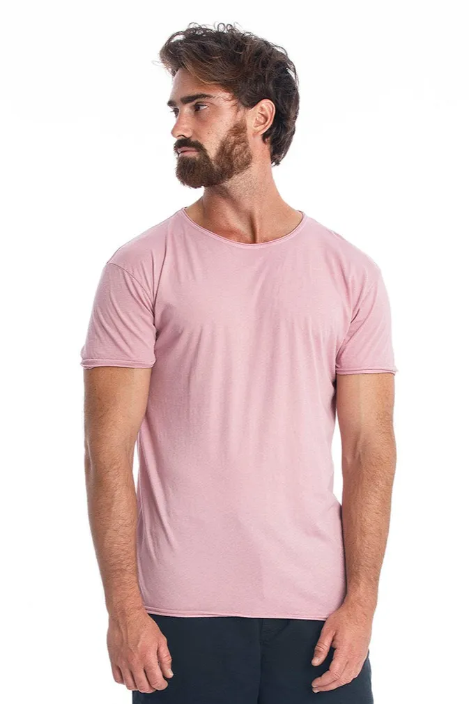 RAVENS VIEW IBIZA RAVENS VIEW IBIZA Herren vegan T-Shirt Rundhalsausschnitt Wild Malva Rosa, Rosa, – Produktbild 2 von 2