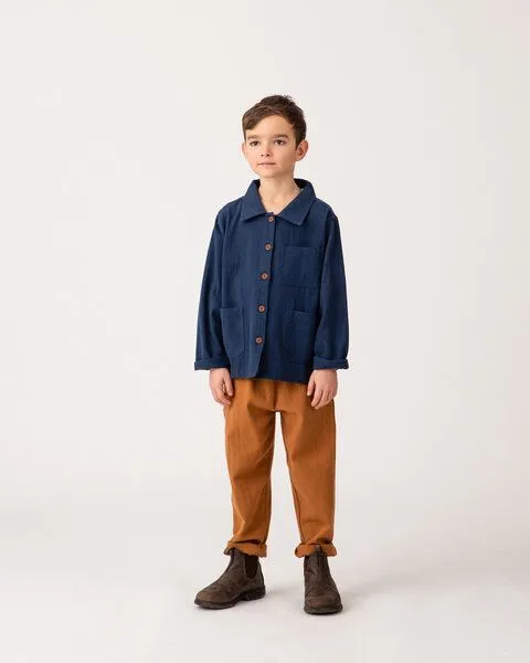 MATONA Matona Hemd für Kinder aus Canvas Bio-Baumwolle / Boxy Jacket, Nightfall, – Produktbild 2 von 4